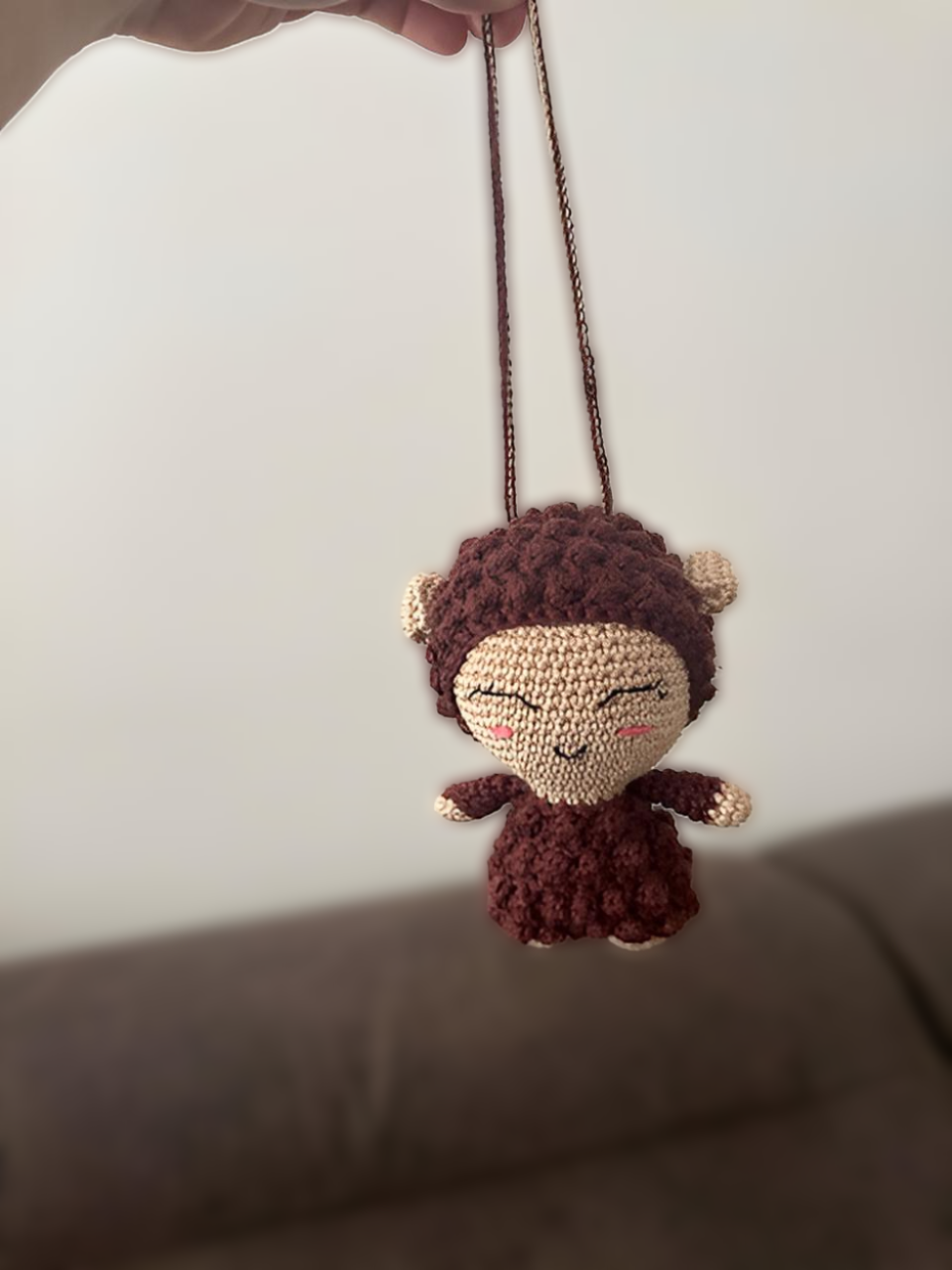 Handgefertigtes Amigurumi-Schaf