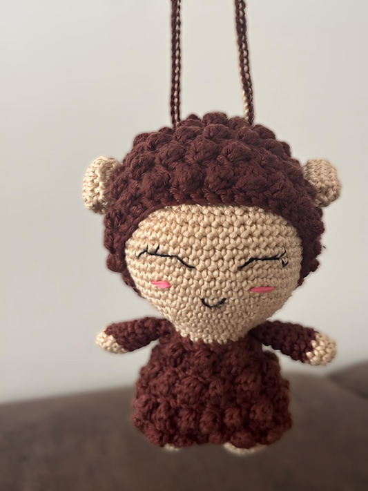 Handgefertigtes Amigurumi-Schaf